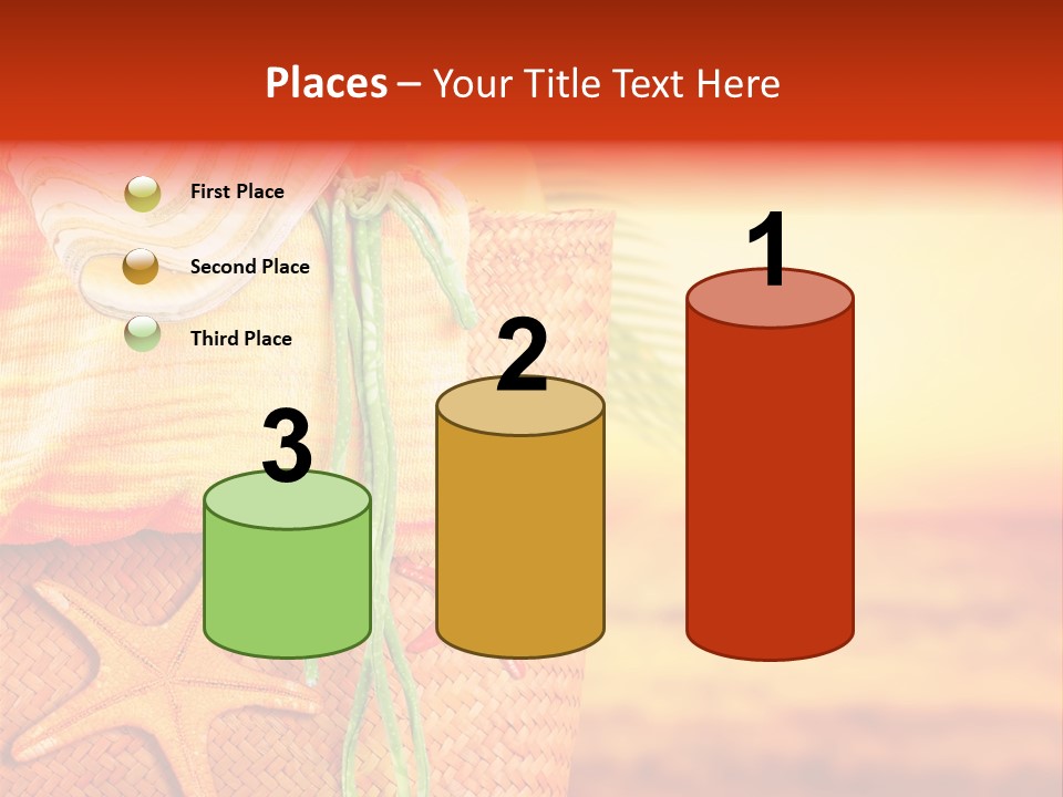 Ocean Sundown Accessories PowerPoint Template