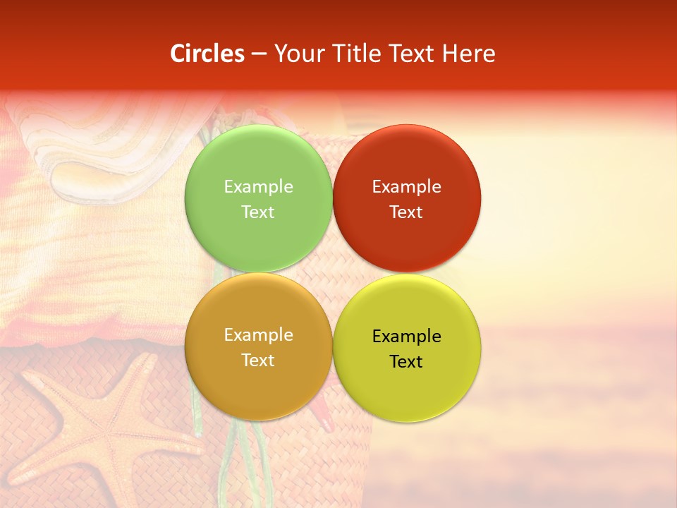 Ocean Sundown Accessories PowerPoint Template