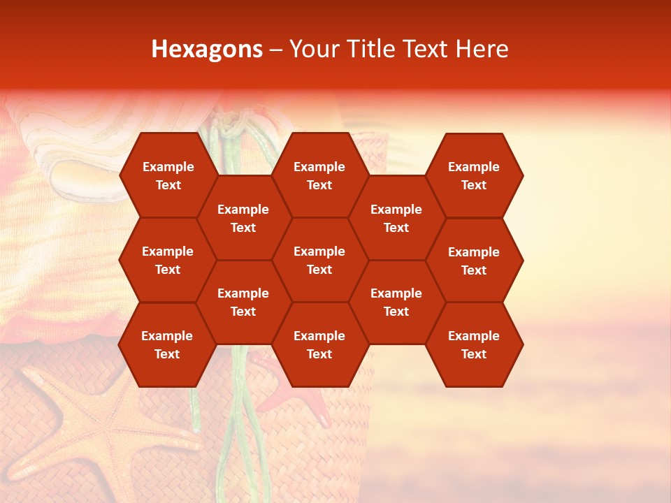 Ocean Sundown Accessories PowerPoint Template