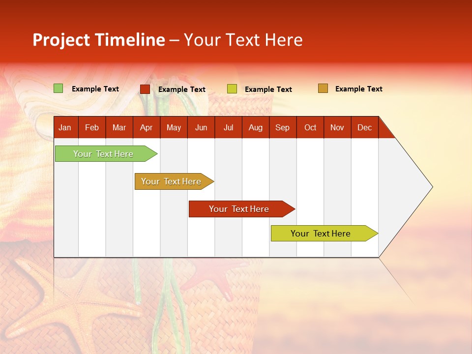 Ocean Sundown Accessories PowerPoint Template