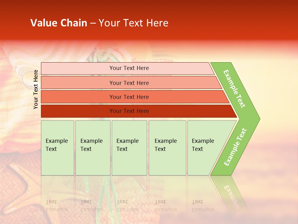 Ocean Sundown Accessories PowerPoint Template