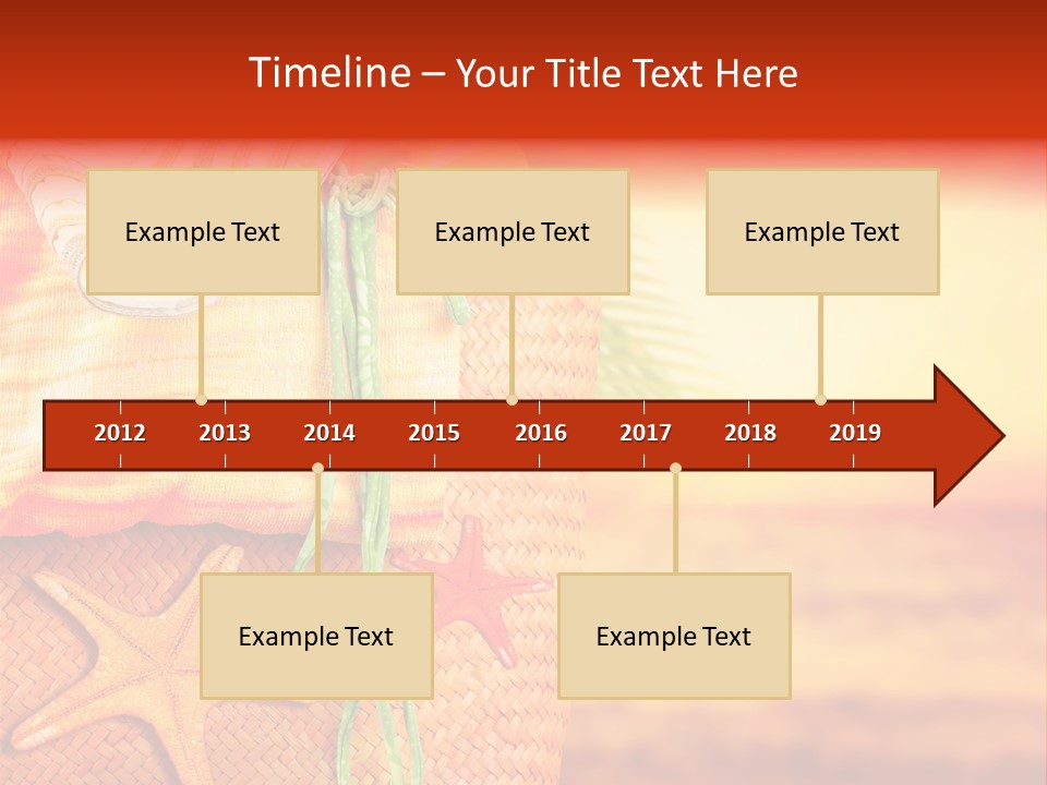 Ocean Sundown Accessories PowerPoint Template