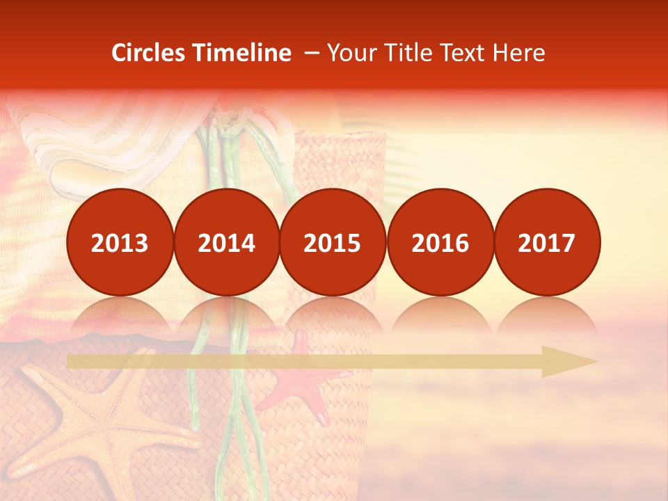 Ocean Sundown Accessories PowerPoint Template