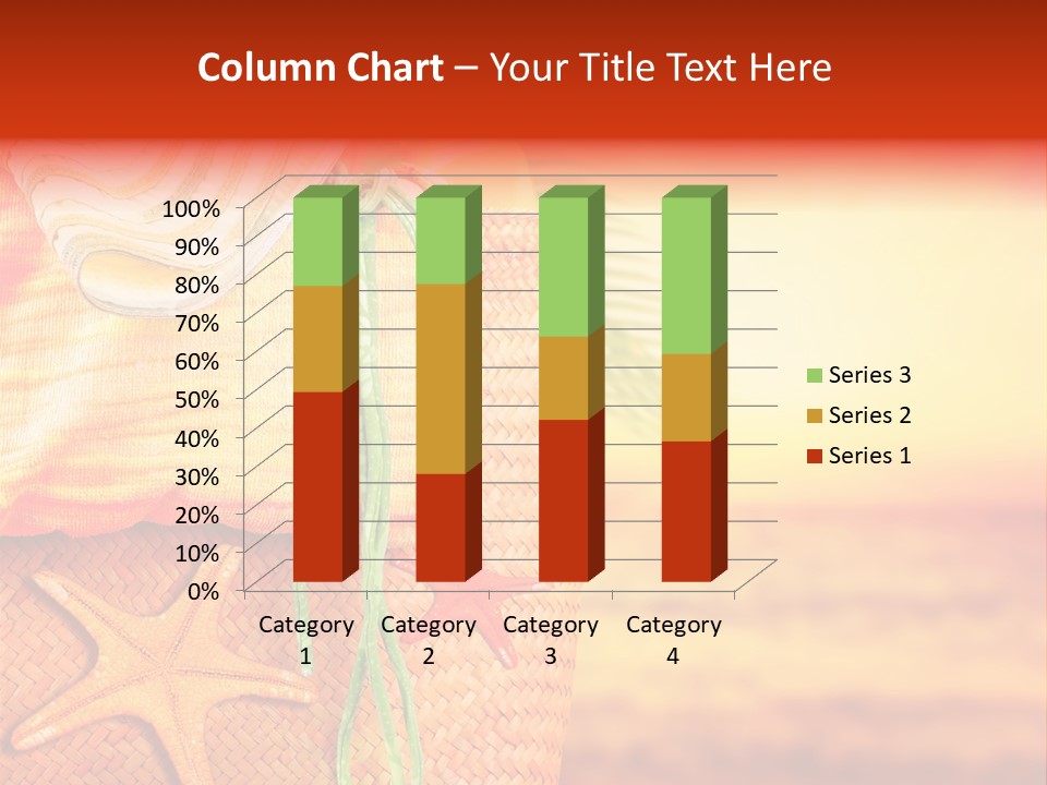 Ocean Sundown Accessories PowerPoint Template