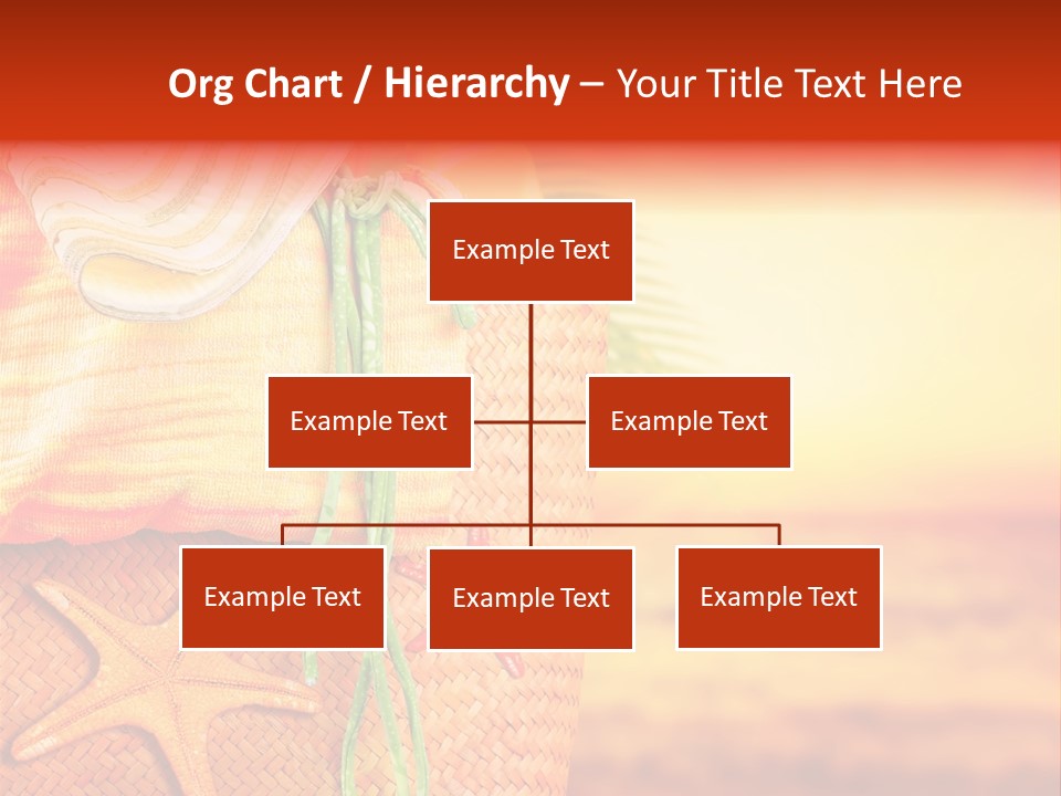 Ocean Sundown Accessories PowerPoint Template