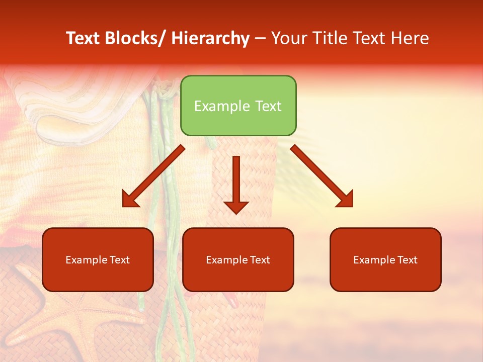 Ocean Sundown Accessories PowerPoint Template