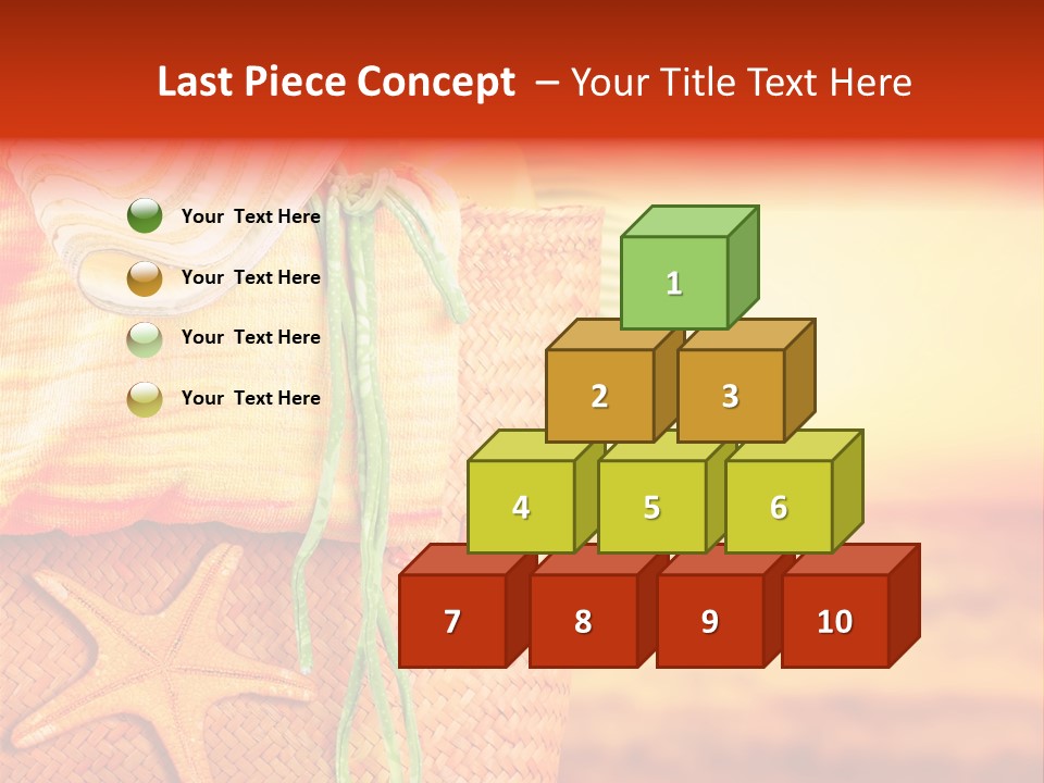 Ocean Sundown Accessories PowerPoint Template