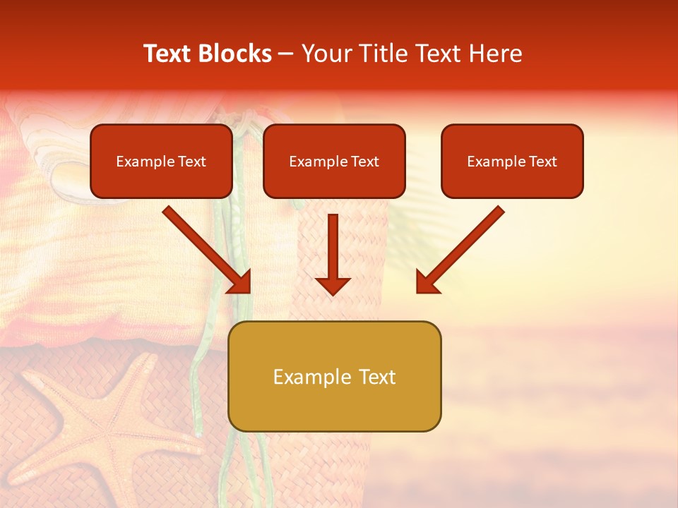 Ocean Sundown Accessories PowerPoint Template