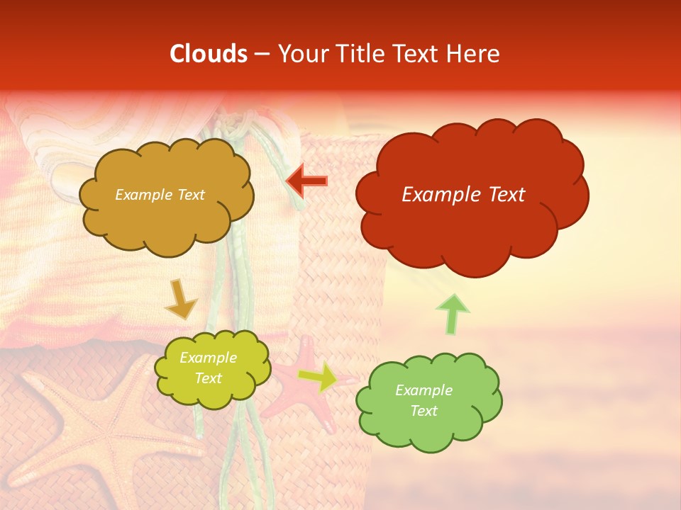 Ocean Sundown Accessories PowerPoint Template