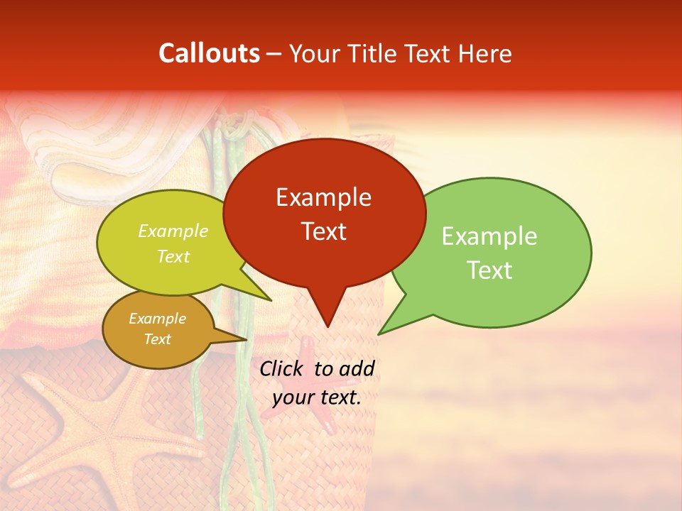 Ocean Sundown Accessories PowerPoint Template