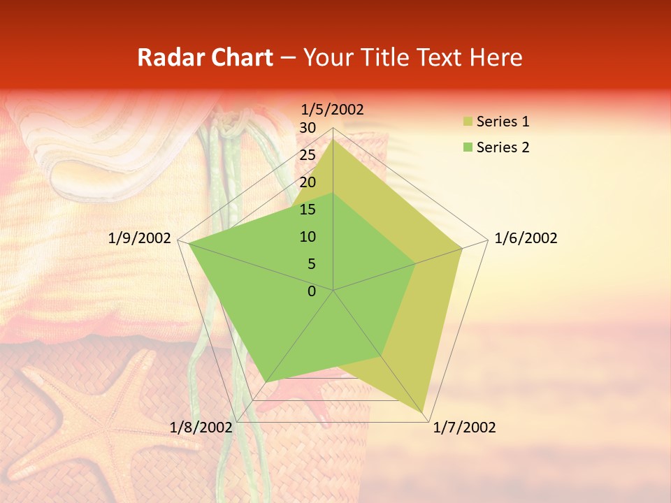 Ocean Sundown Accessories PowerPoint Template