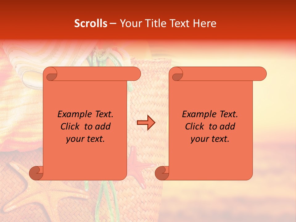 Ocean Sundown Accessories PowerPoint Template