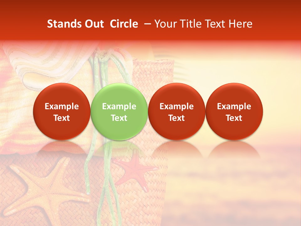 Ocean Sundown Accessories PowerPoint Template