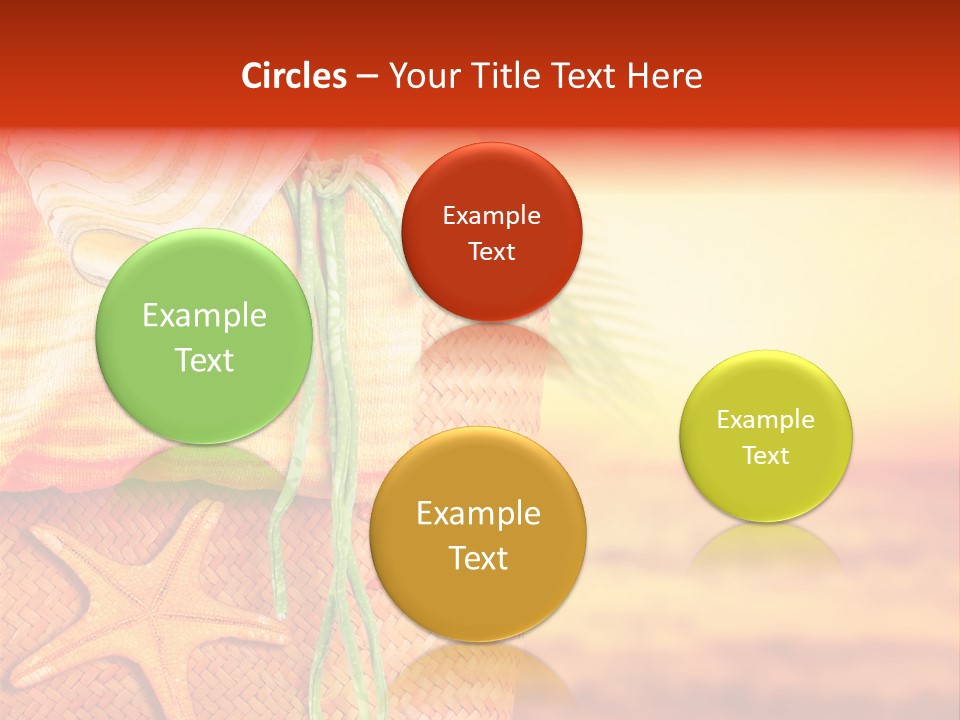 Ocean Sundown Accessories PowerPoint Template