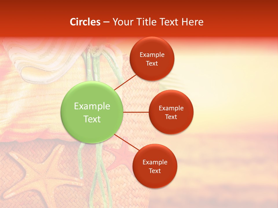 Ocean Sundown Accessories PowerPoint Template