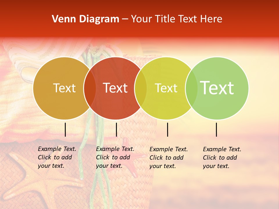 Ocean Sundown Accessories PowerPoint Template
