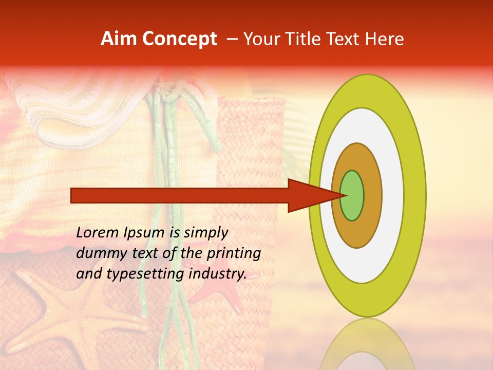 Ocean Sundown Accessories PowerPoint Template