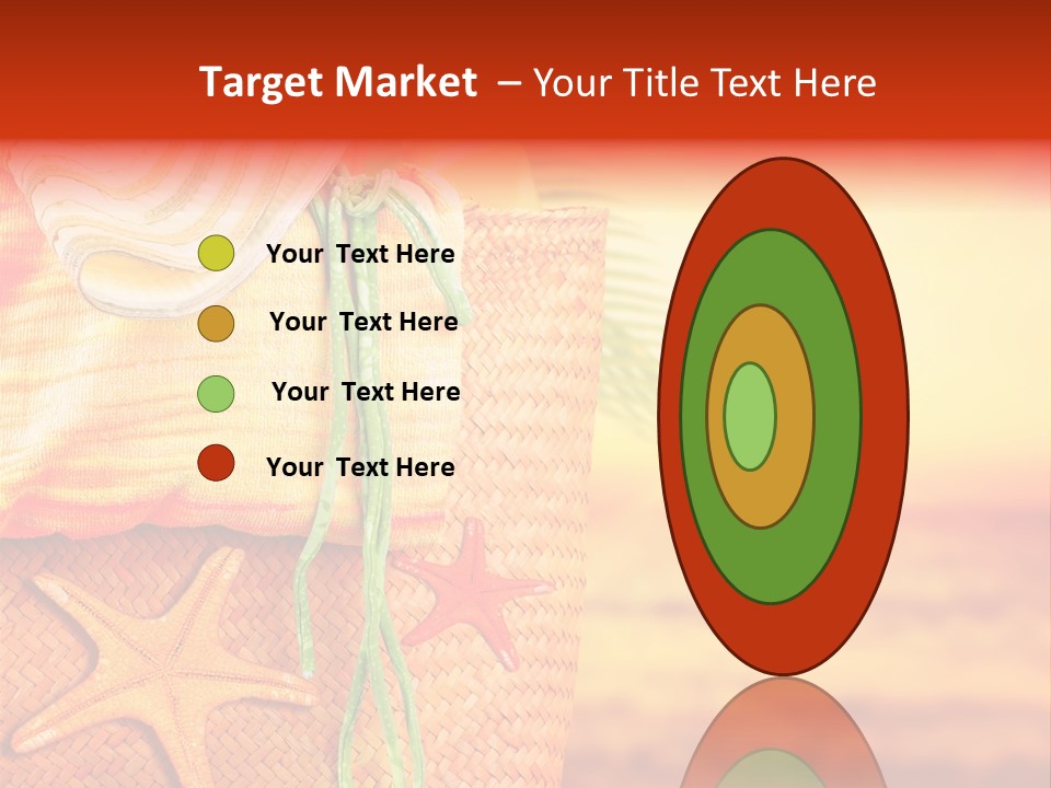 Ocean Sundown Accessories PowerPoint Template