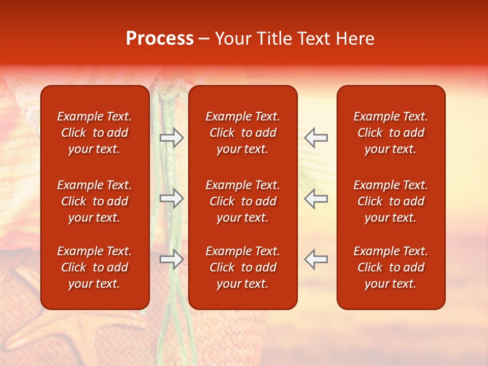 Ocean Sundown Accessories PowerPoint Template