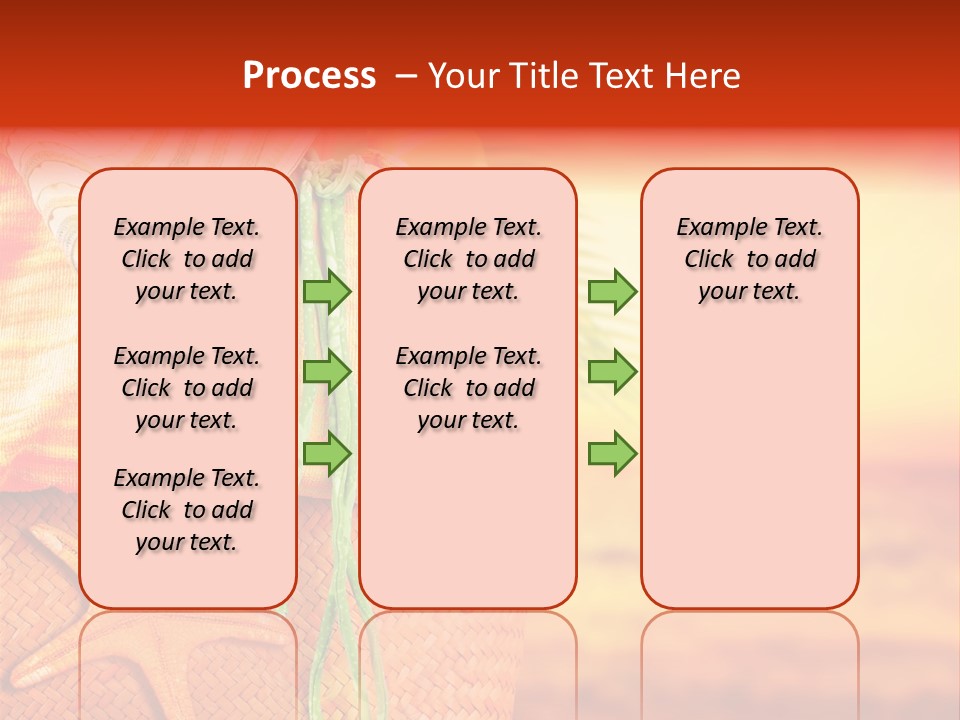 Ocean Sundown Accessories PowerPoint Template