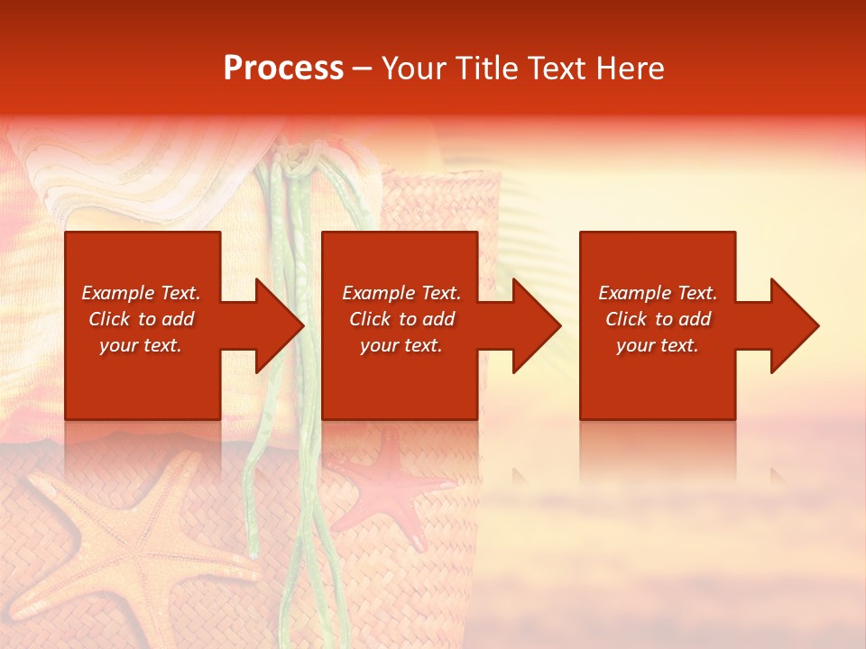 Ocean Sundown Accessories PowerPoint Template
