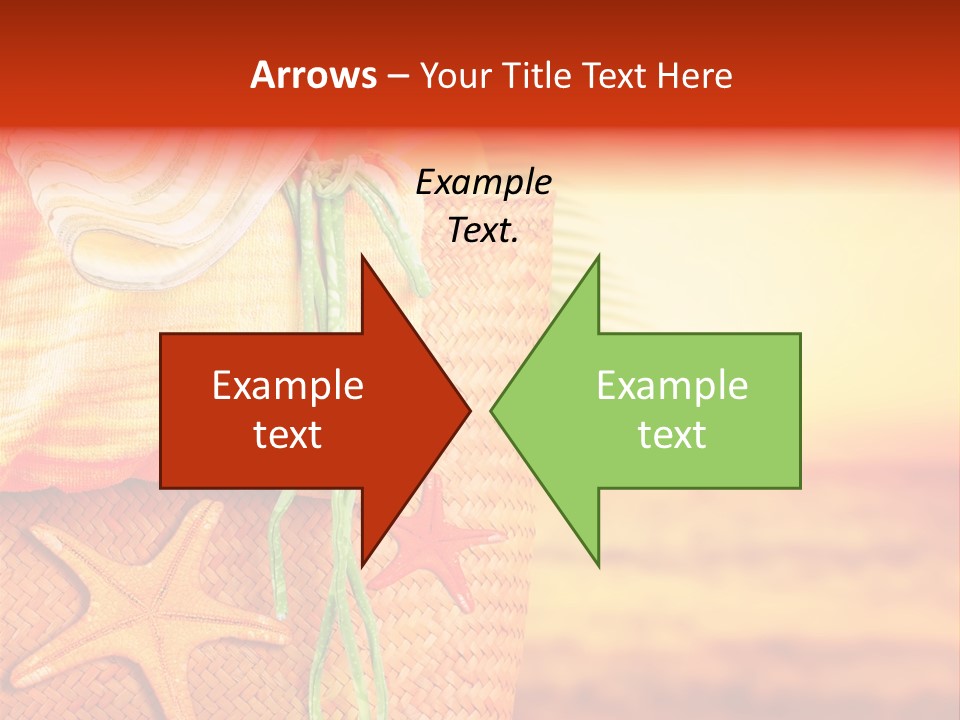 Ocean Sundown Accessories PowerPoint Template