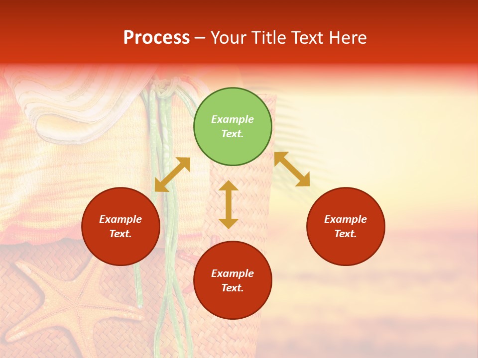 Ocean Sundown Accessories PowerPoint Template