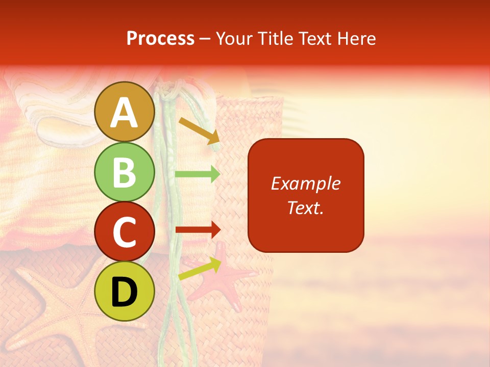 Ocean Sundown Accessories PowerPoint Template