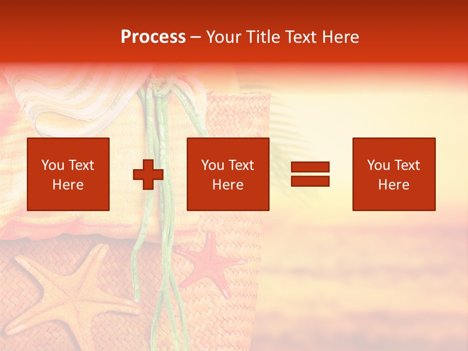Ocean Sundown Accessories PowerPoint Template