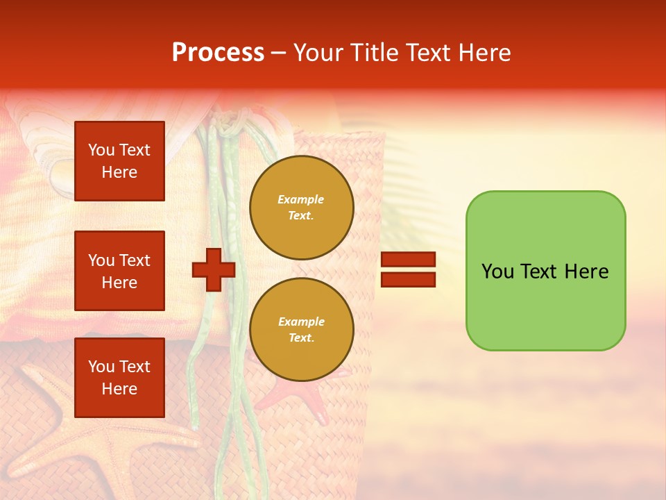 Ocean Sundown Accessories PowerPoint Template