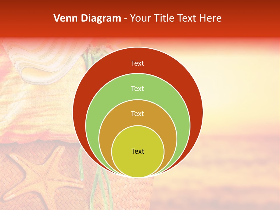 Ocean Sundown Accessories PowerPoint Template