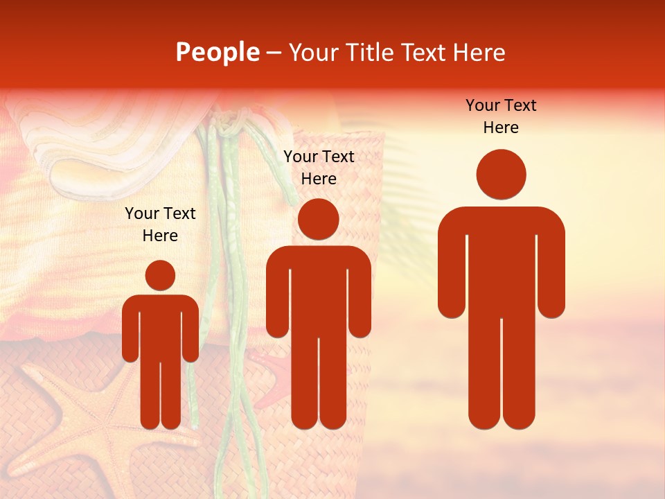 Ocean Sundown Accessories PowerPoint Template