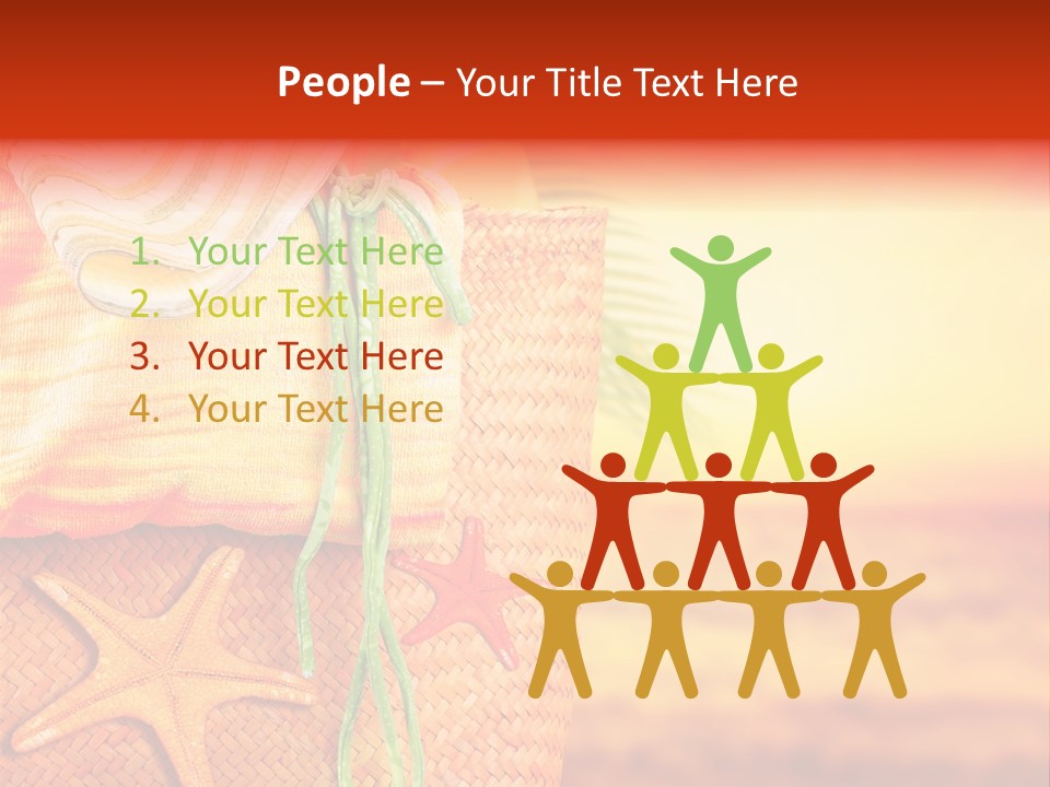 Ocean Sundown Accessories PowerPoint Template