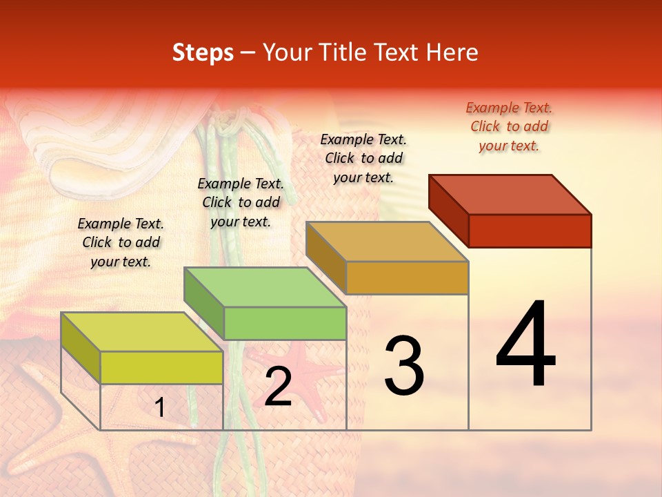 Ocean Sundown Accessories PowerPoint Template