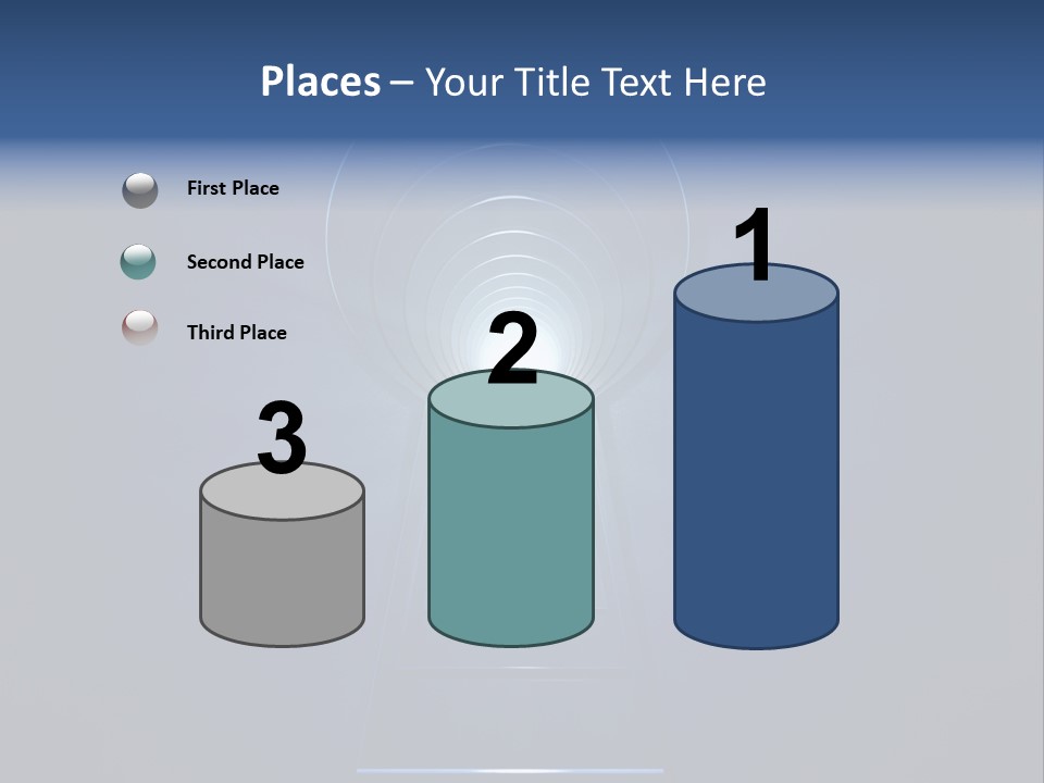 Symbol Blue Security PowerPoint Template
