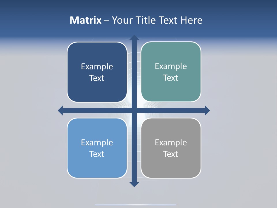 Symbol Blue Security PowerPoint Template