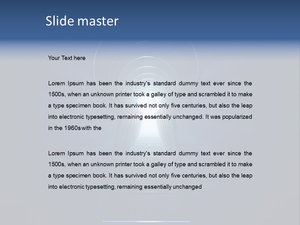 Symbol Blue Security PowerPoint Template