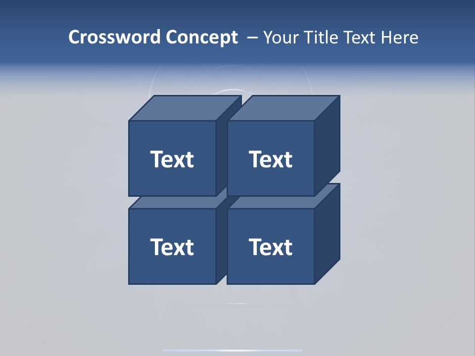 Symbol Blue Security PowerPoint Template