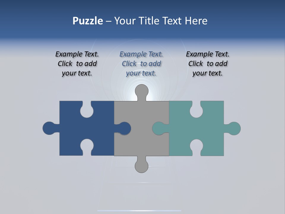 Symbol Blue Security PowerPoint Template