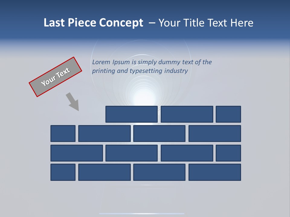 Symbol Blue Security PowerPoint Template
