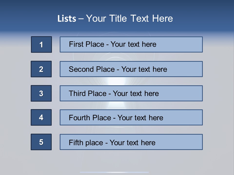 Symbol Blue Security PowerPoint Template