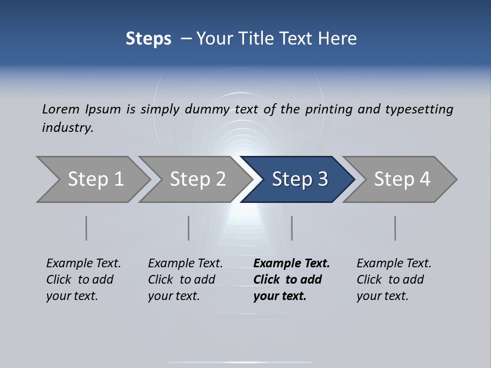 Symbol Blue Security PowerPoint Template