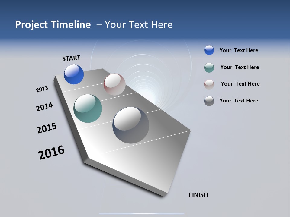 Symbol Blue Security PowerPoint Template