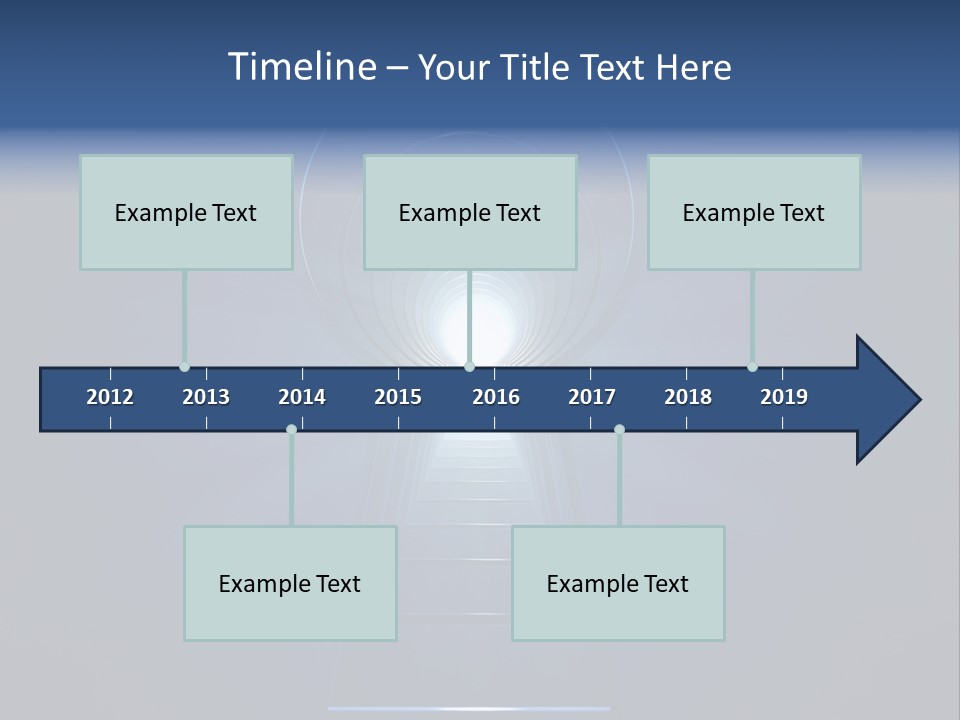 Symbol Blue Security PowerPoint Template