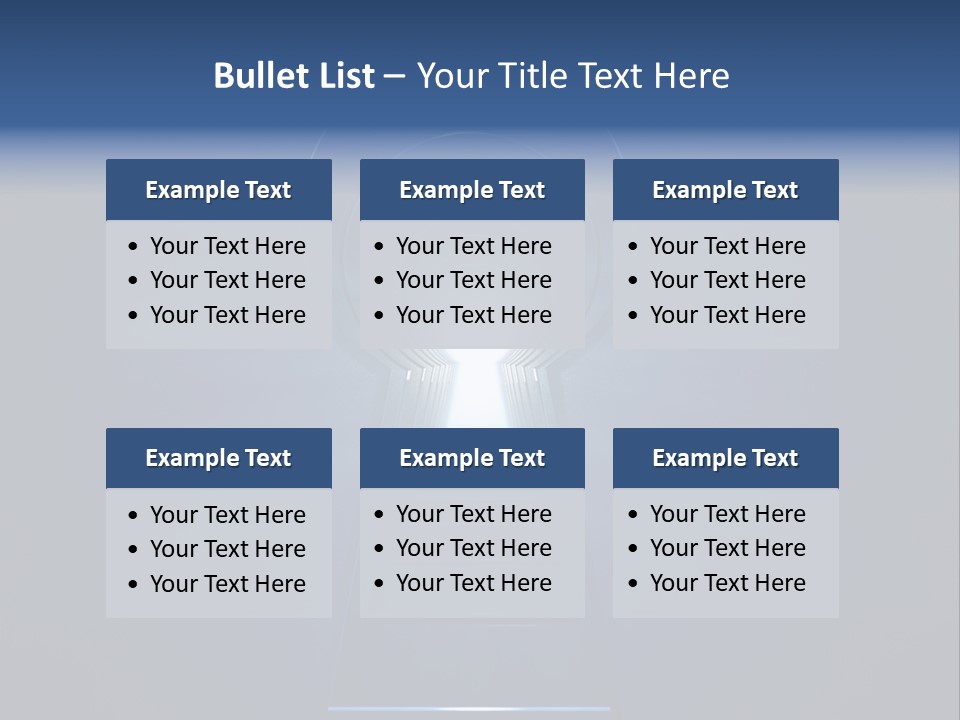 Symbol Blue Security PowerPoint Template