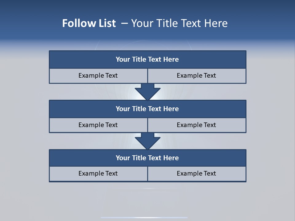 Symbol Blue Security PowerPoint Template