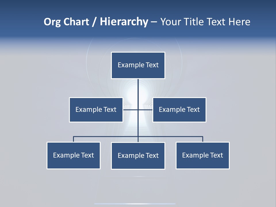 Symbol Blue Security PowerPoint Template