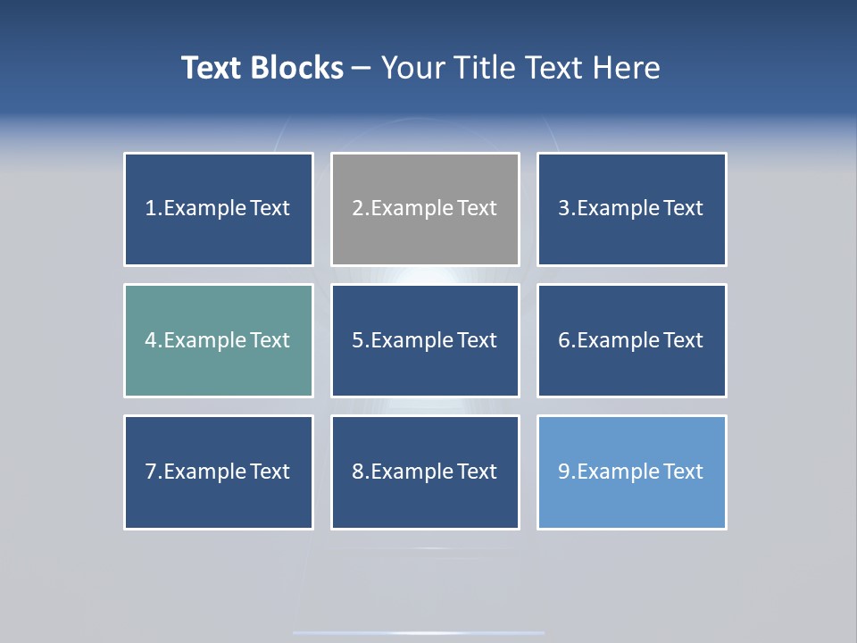 Symbol Blue Security PowerPoint Template