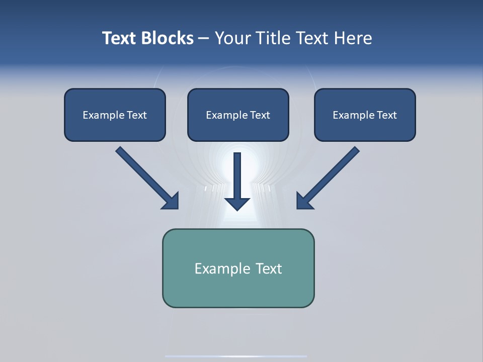Symbol Blue Security PowerPoint Template