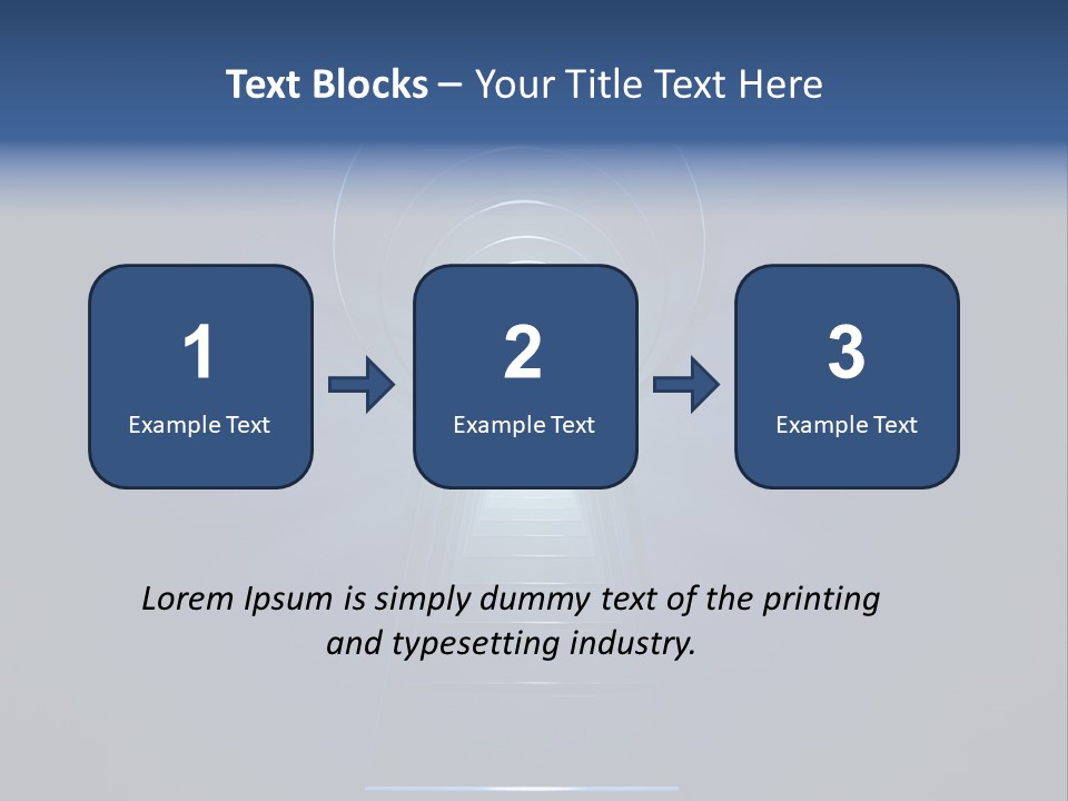 Symbol Blue Security PowerPoint Template
